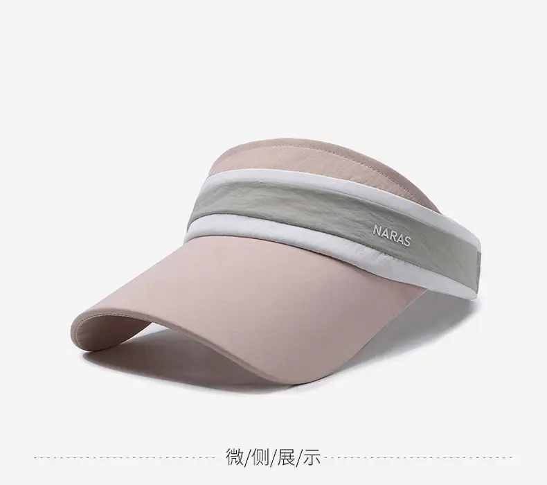 Women's Gray Sun Visor Cap with Strap — feature 9