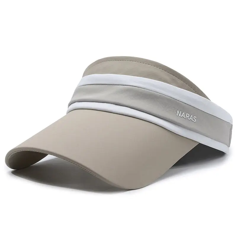 Women's Gray Sun Visor Cap with Strap