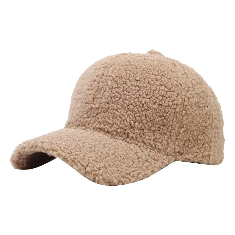 Women Winter Cap Brown Plush Warm Beige - Image 19