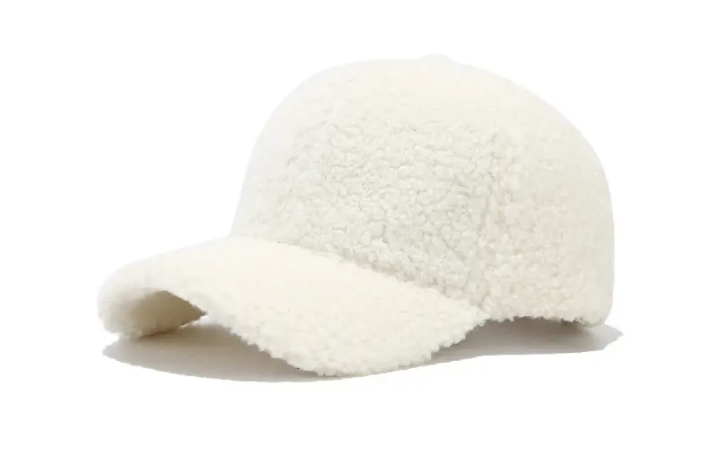 Women Winter Cap Brown Plush Warm Beige — feature 18