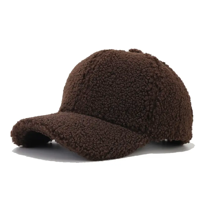 Women Winter Cap Brown Plush Warm Beige - Image 6