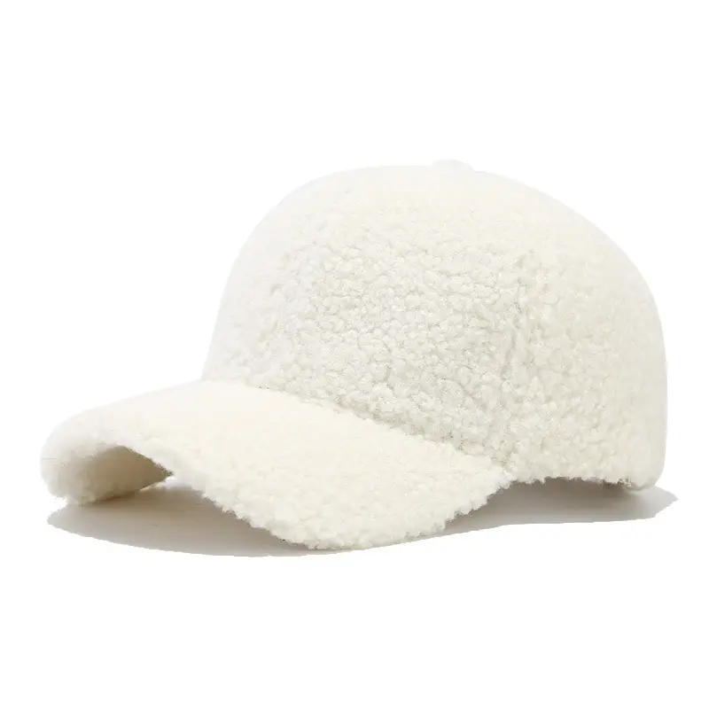 Women Winter Cap Brown Plush Warm Beige - Image 8