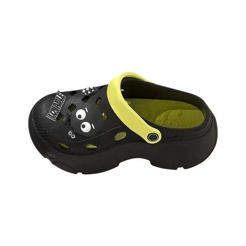 Summer Cave Shoes Women's Thick-soled Height-increasing Beach Anti-slip Couple Home and Outfit Baotou Sandals and Slippers Couple - Image 3