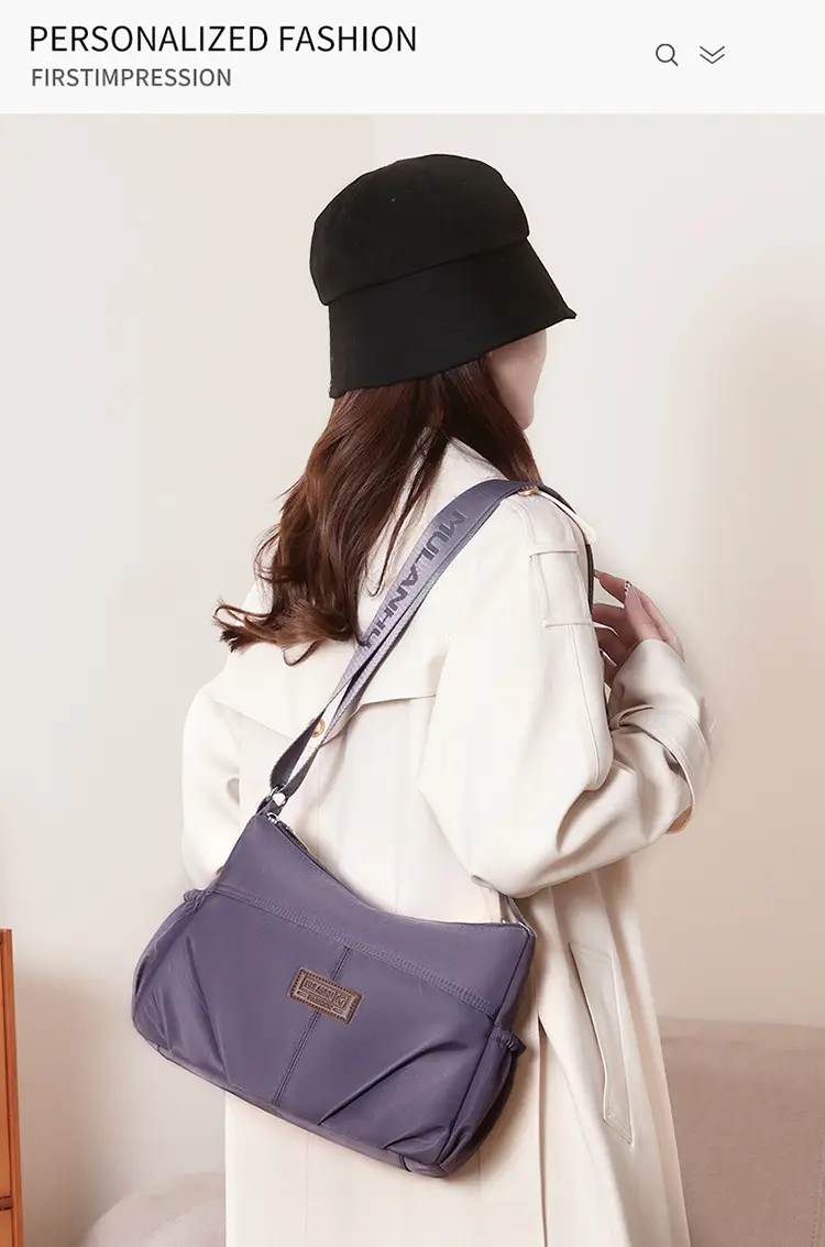 Light Blue Quilted Crossbody Bag for Women — feature 1