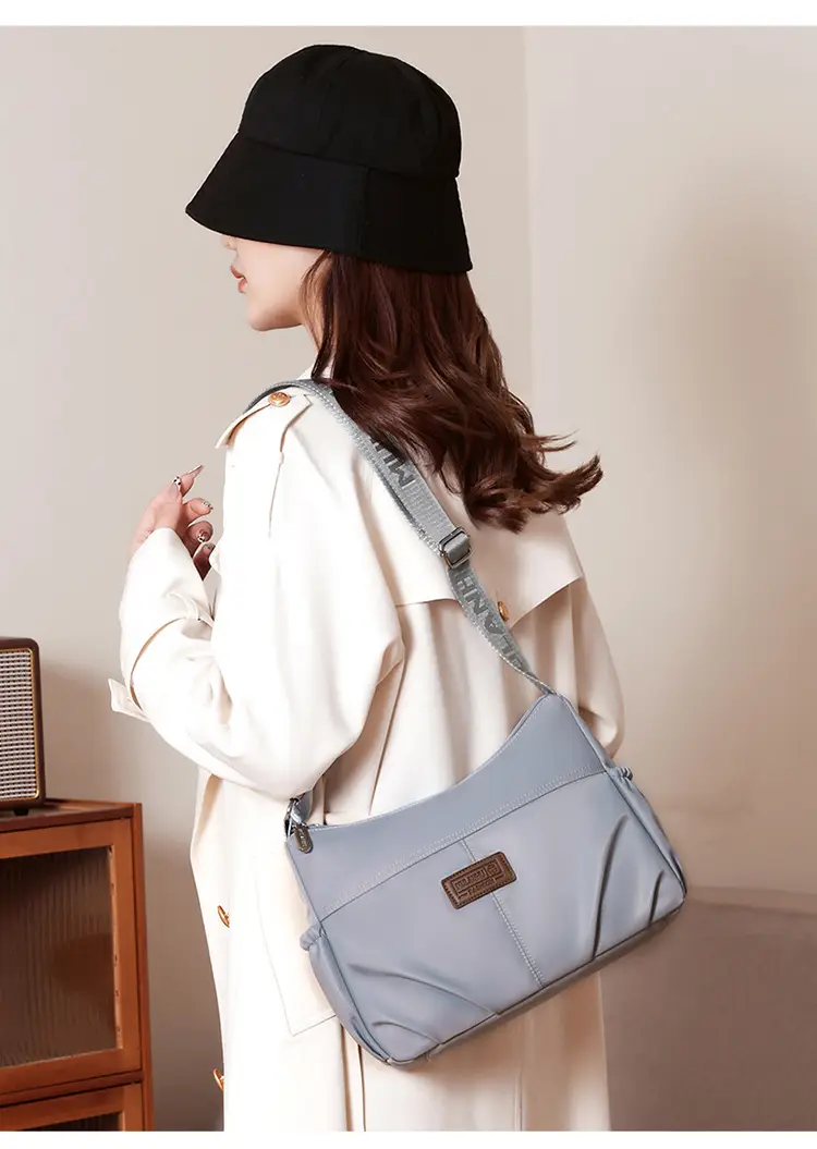 Light Blue Quilted Crossbody Bag for Women — feature 21