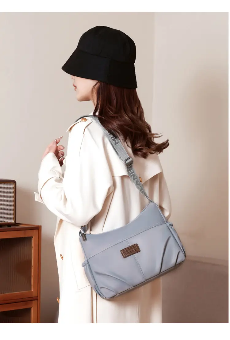 Light Blue Quilted Crossbody Bag for Women — feature 24