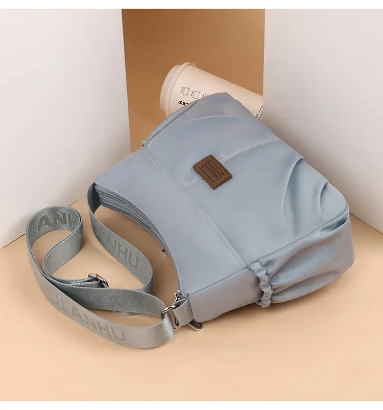 Light Blue Quilted Crossbody Bag for Women — feature 6