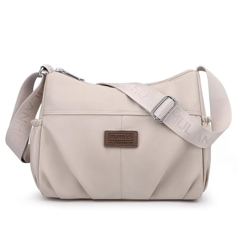 Light Blue Quilted Crossbody Bag for Women