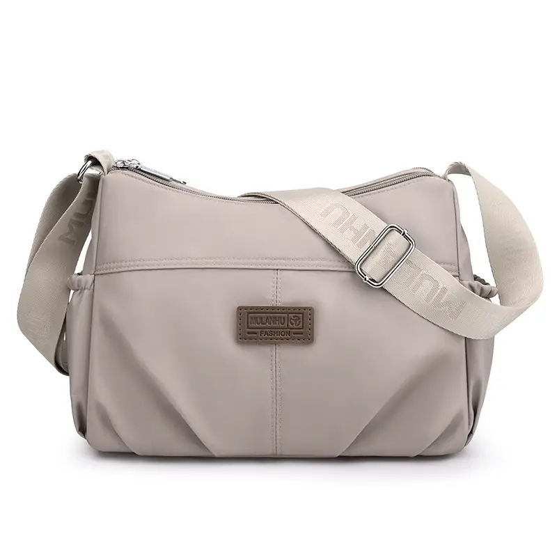 Light Blue Quilted Crossbody Bag for Women