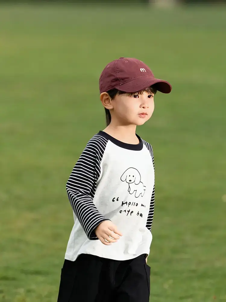 Kids Raglan Sleeve T-Shirt Boys Spring Wear - Image 4