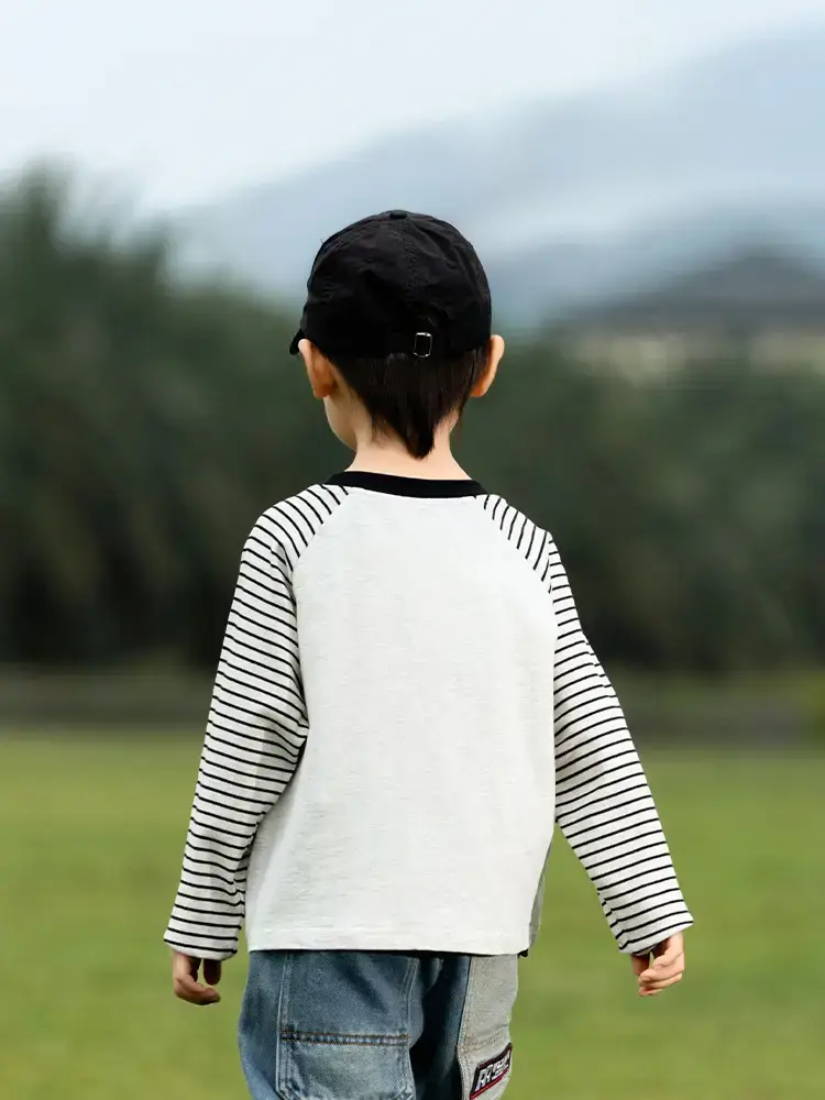Kids Raglan Sleeve T-Shirt Boys Spring Wear - Image 7