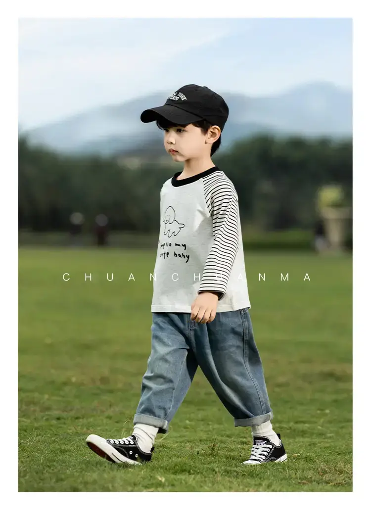 Kids Raglan Sleeve T-Shirt Boys Spring Wear — feature 13