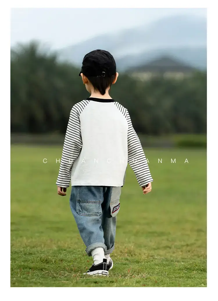 Kids Raglan Sleeve T-Shirt Boys Spring Wear — feature 14