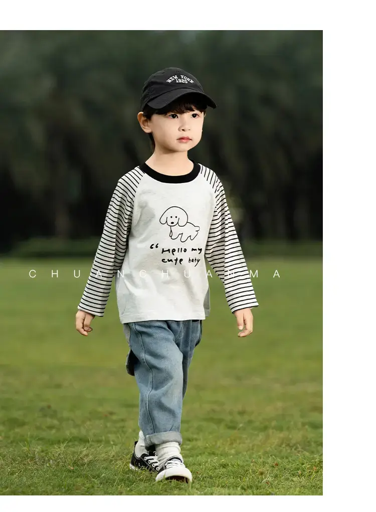 Kids Raglan Sleeve T-Shirt Boys Spring Wear — feature 16