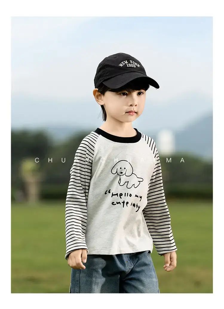 Kids Raglan Sleeve T-Shirt Boys Spring Wear — feature 17