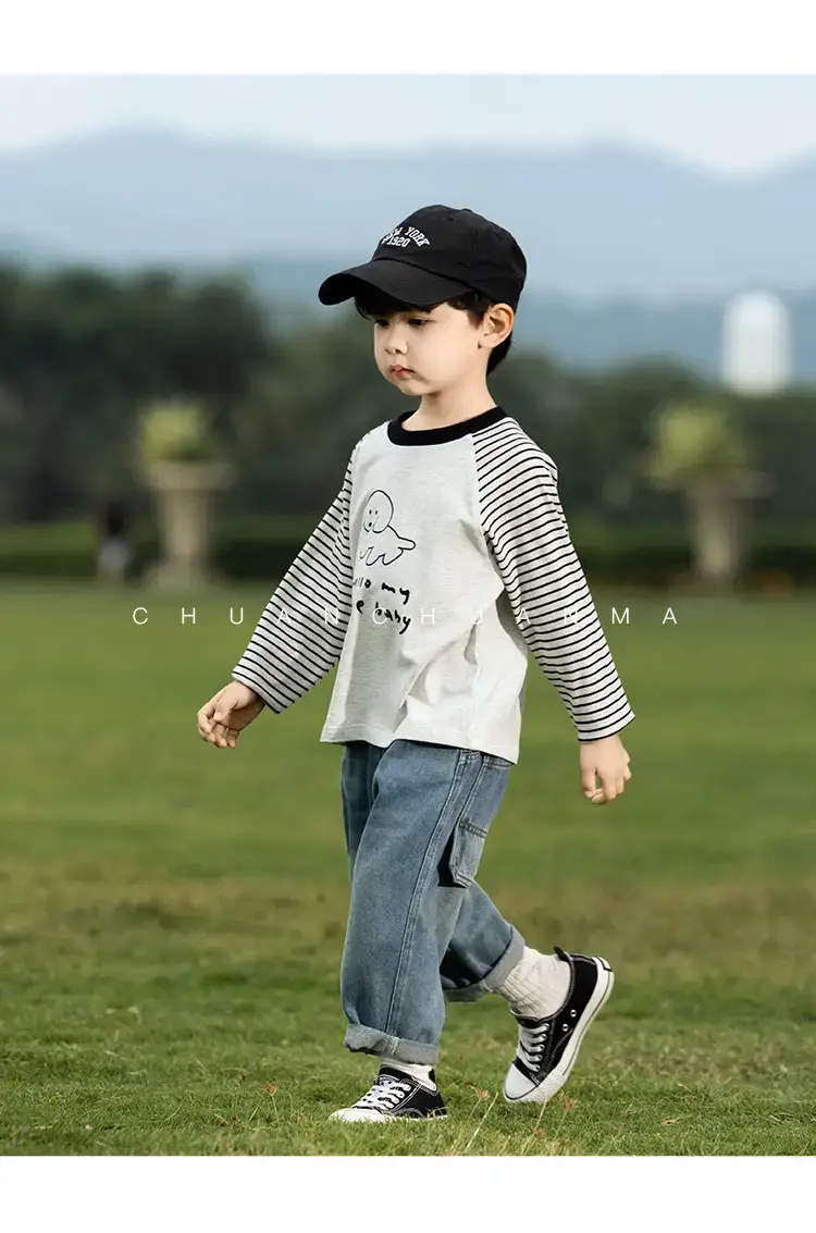 Kids Raglan Sleeve T-Shirt Boys Spring Wear — feature 18