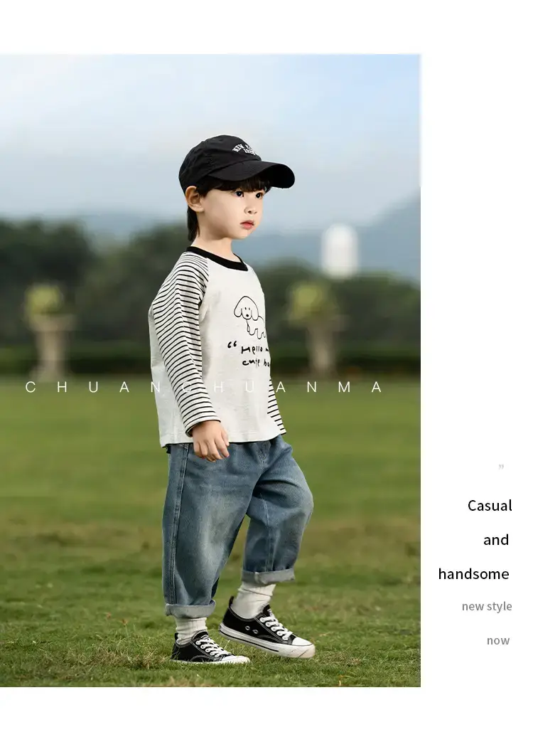 Kids Raglan Sleeve T-Shirt Boys Spring Wear — feature 19
