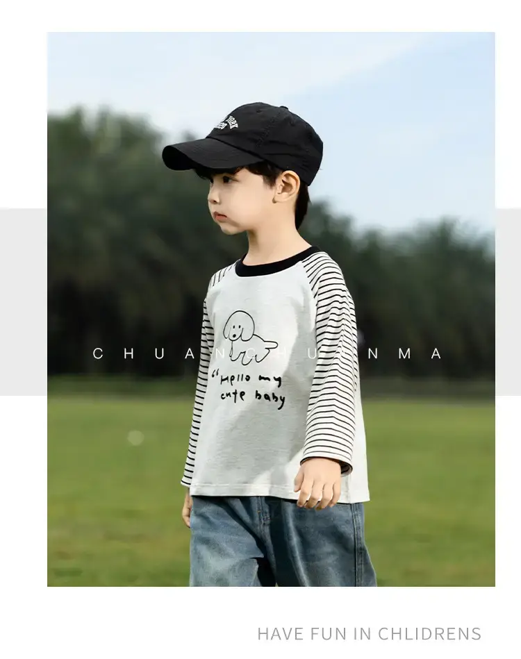 Kids Raglan Sleeve T-Shirt Boys Spring Wear — feature 21