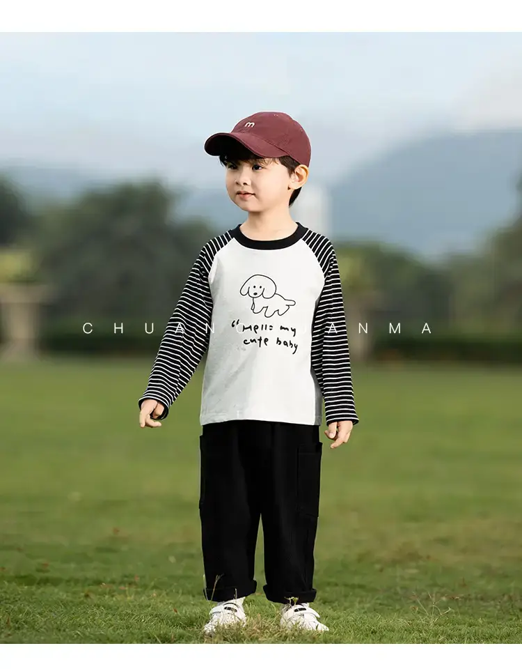 Kids Raglan Sleeve T-Shirt Boys Spring Wear — feature 22
