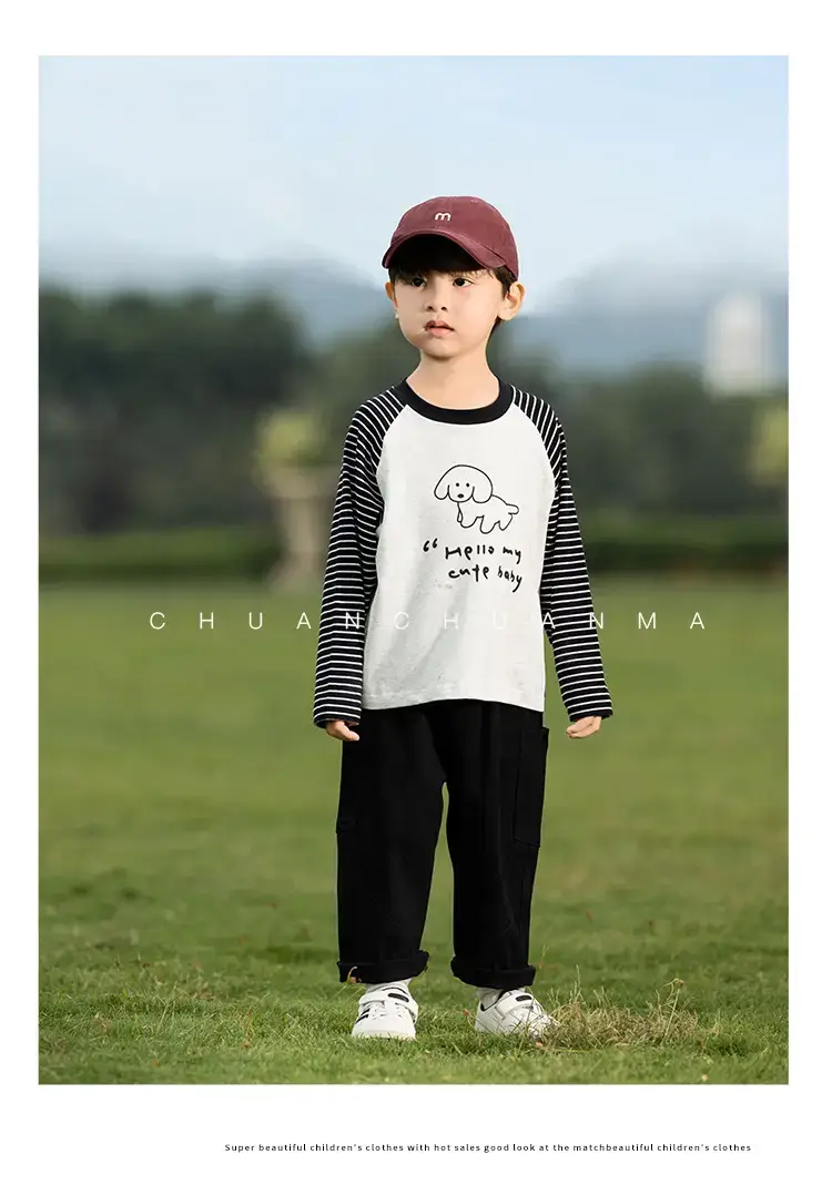 Kids Raglan Sleeve T-Shirt Boys Spring Wear — feature 24