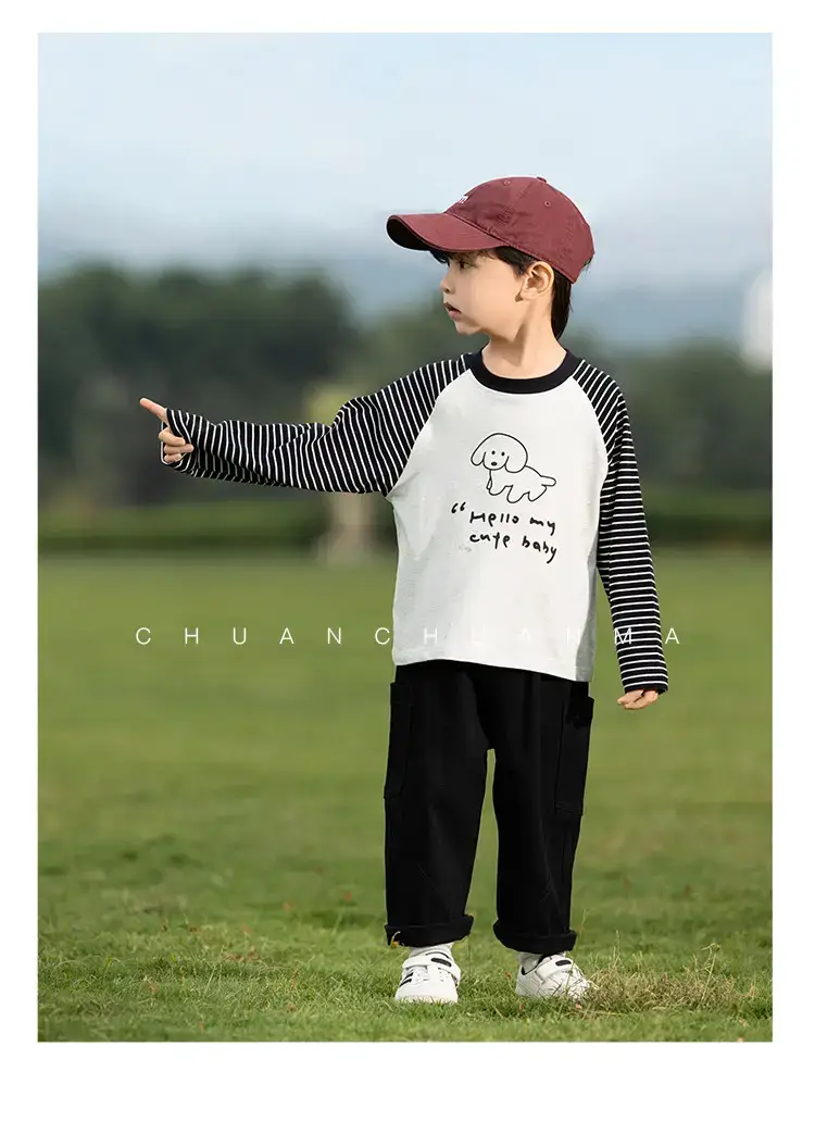 Kids Raglan Sleeve T-Shirt Boys Spring Wear — feature 25