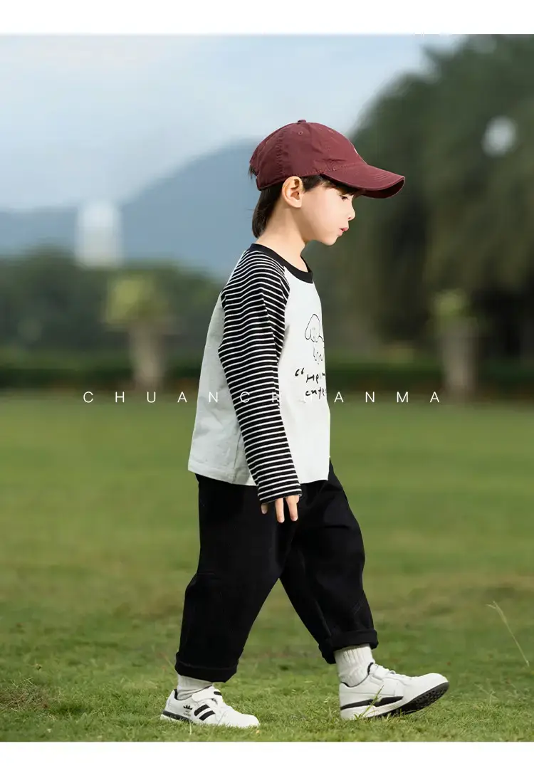 Kids Raglan Sleeve T-Shirt Boys Spring Wear — feature 26