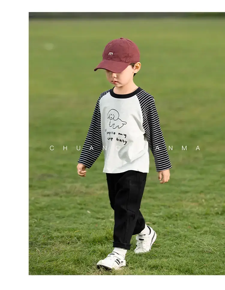 Kids Raglan Sleeve T-Shirt Boys Spring Wear — feature 28