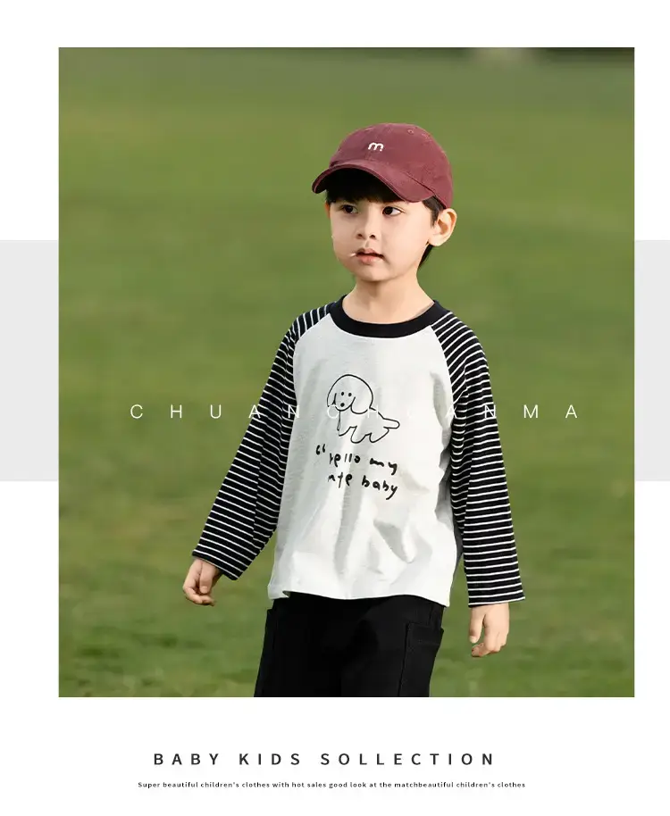 Kids Raglan Sleeve T-Shirt Boys Spring Wear — feature 29