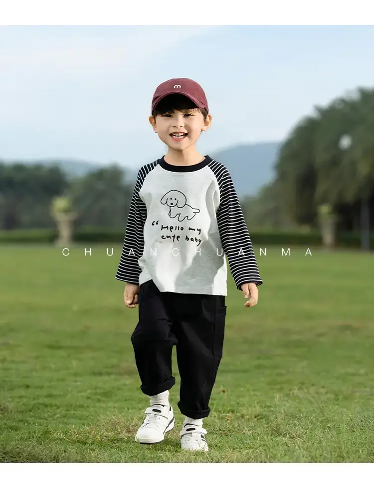 Kids Raglan Sleeve T-Shirt Boys Spring Wear — feature 30