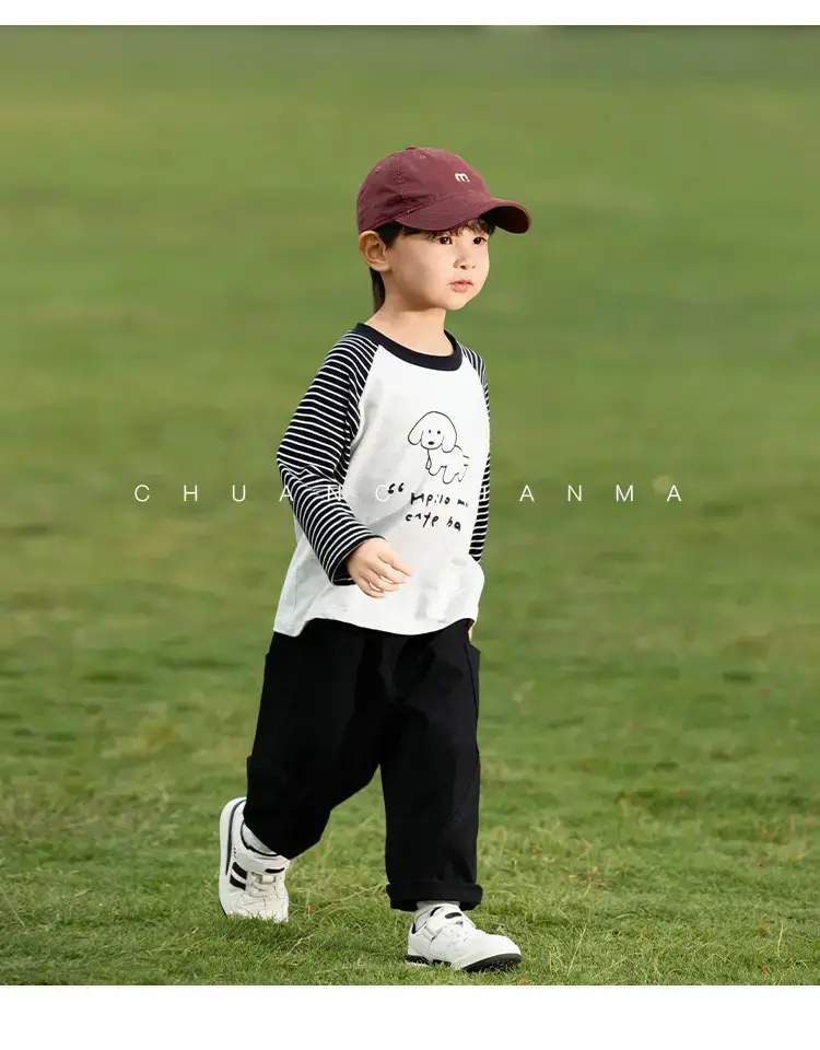 Kids Raglan Sleeve T-Shirt Boys Spring Wear — feature 31
