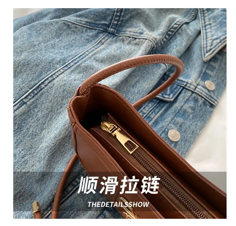 Beige Bow Embroidered Shoulder Bag for Women — feature 5