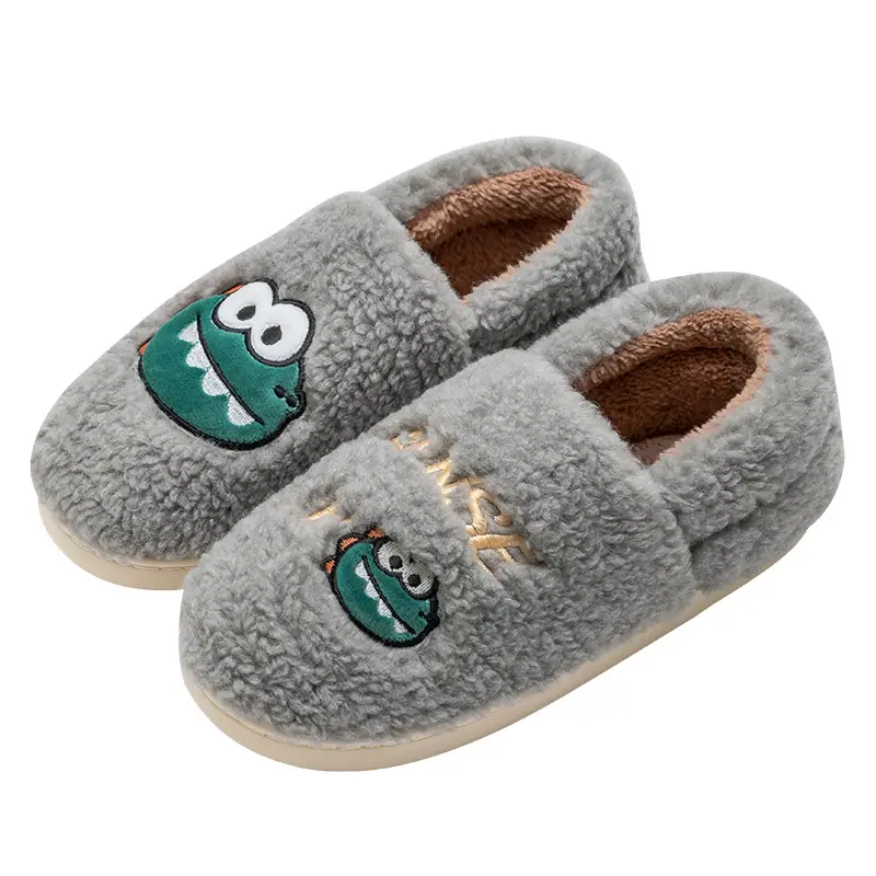 Men's Cotton Slippers for Winter, Warm Home Cotton Shoes with Fur, Autumn and Winter Men's Style, Wholesale from Manufacturer, Non-Slip Warm Fleece - Image 9