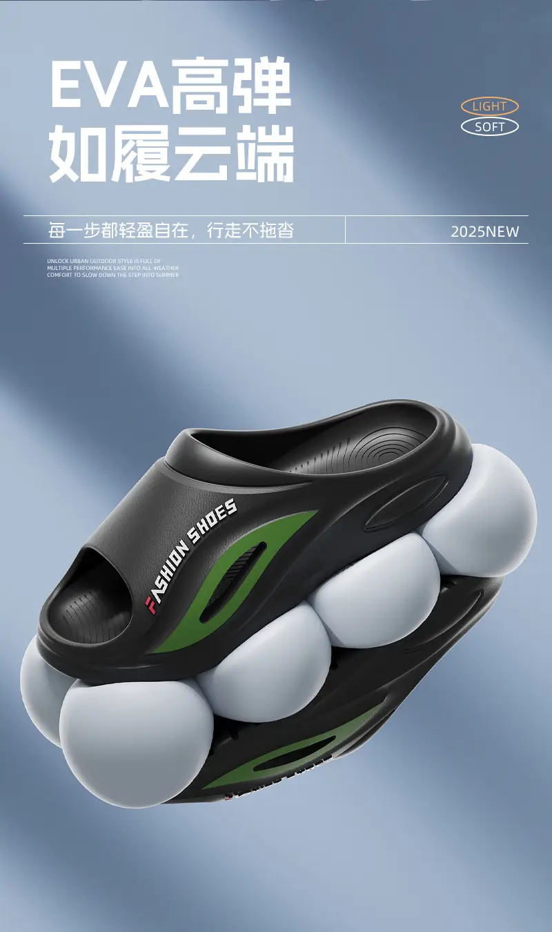 Thick bottom EVA men's wear-resistant slippers new summer men's home outdoor wear indoor non-slip soft bottom deodorant trend — feature 6