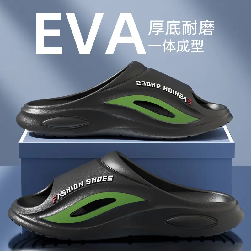 Thick bottom EVA men's wear-resistant slippers new summer men's home outdoor wear indoor non-slip soft bottom deodorant trend - Image 3