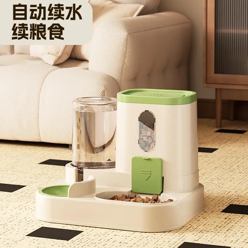 Cat Bowl Large Capacity Cat Drinking Water Feeder Automatic Food Renewal Feeder Pet Bowl Pet Supplies