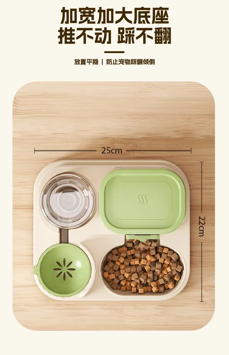 Cat Bowl Large Capacity Cat Drinking Water Feeder Automatic Food Renewal Feeder Pet Bowl Pet Supplies — feature 11