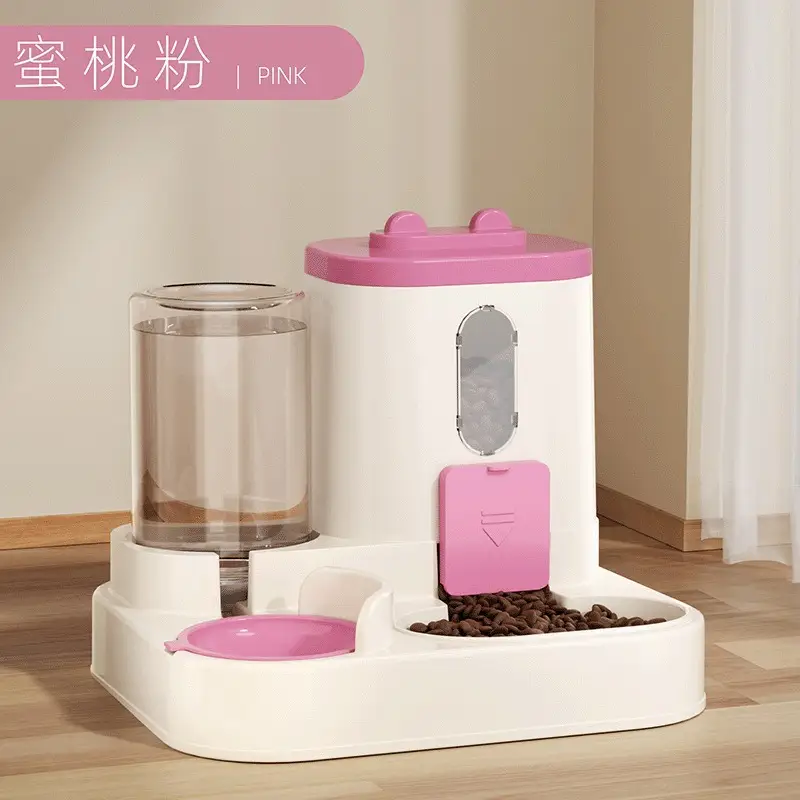 Cat Bowl Large Capacity Cat Drinking Water Feeder Automatic Food Renewal Feeder Pet Bowl Pet Supplies