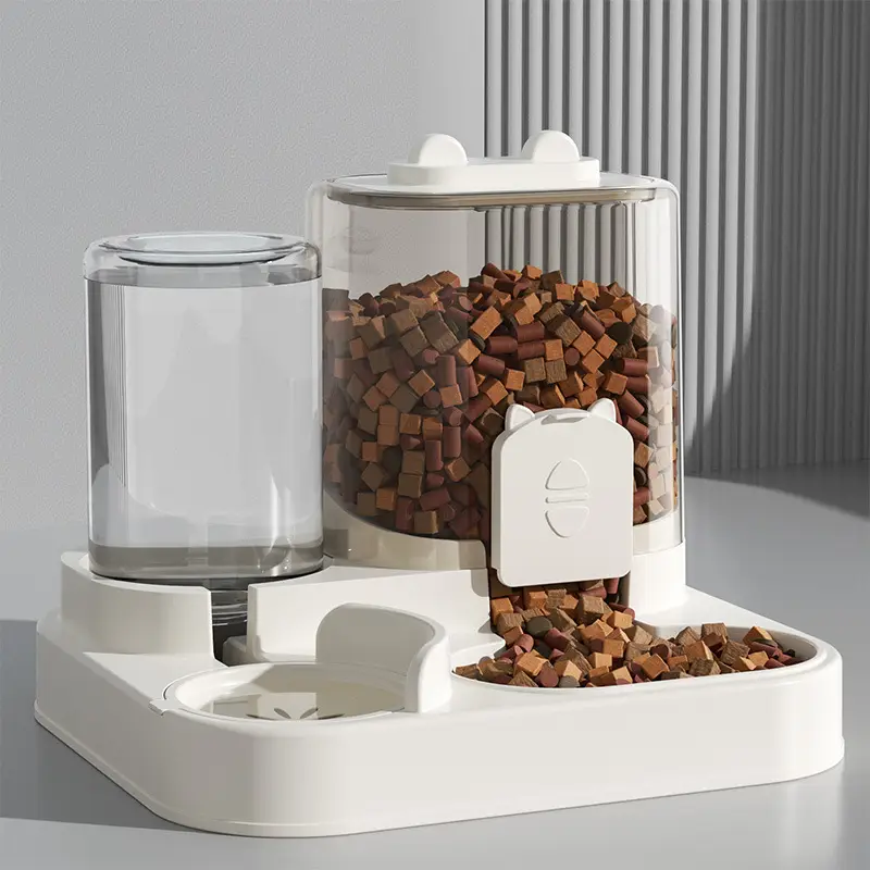 Cat Bowl Large Capacity Cat Drinking Water Feeder Automatic Food Renewal Feeder Pet Bowl Pet Supplies