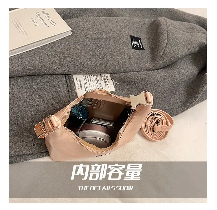 Women's Pink Leather Shoulder Bag with Rope Handle — feature 4