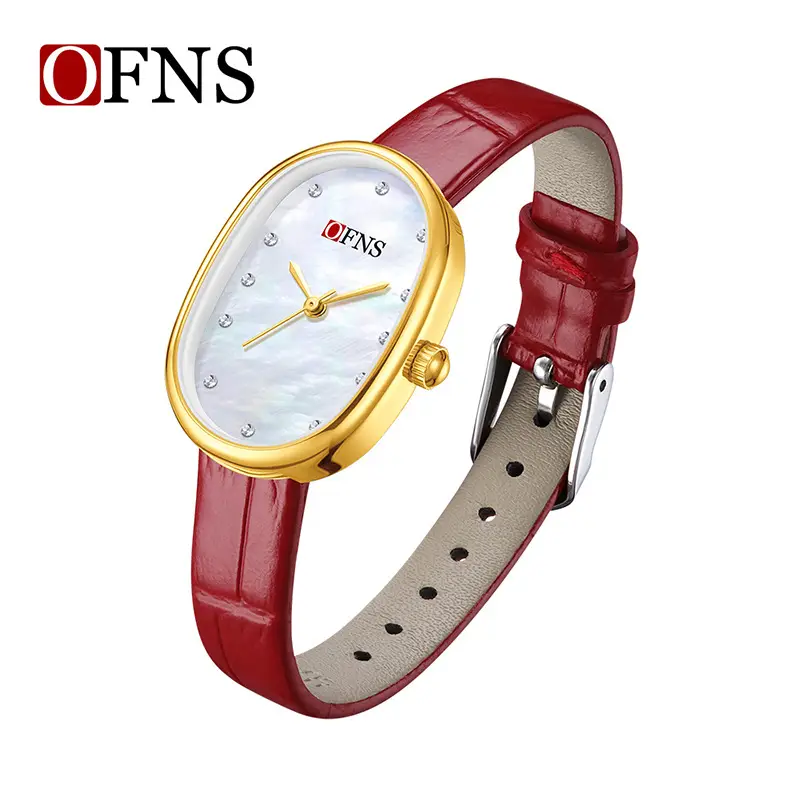 O'Fannie Women's Quartz Watch Belt with Diamond Ecrone