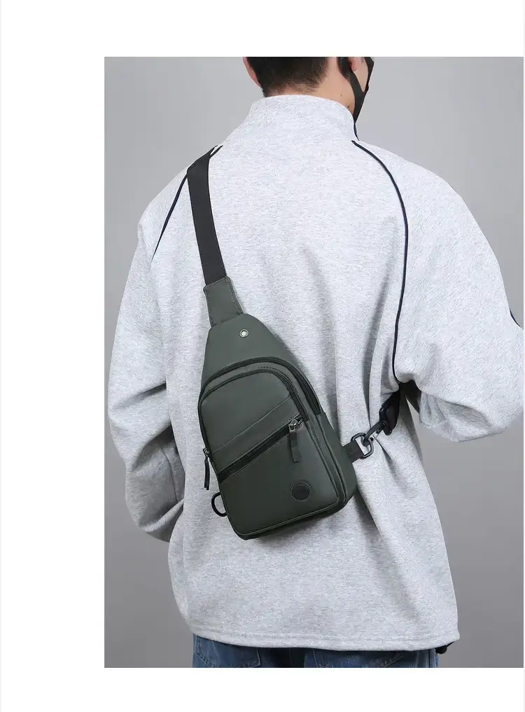 Men's Grey Business Crossbody Bag 2025 Multi Functional — feature 17