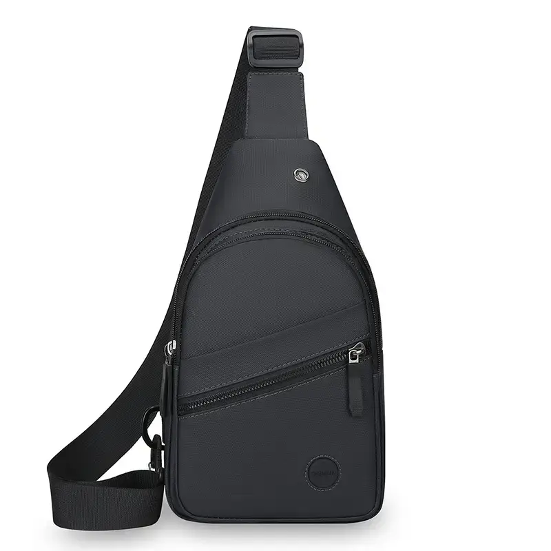 Men's Grey Business Crossbody Bag 2025 Multi Functional - Image 3