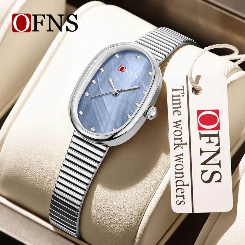 Ou Fanni Quartz Women's Diamond Oval Watch 38MM - Image 9