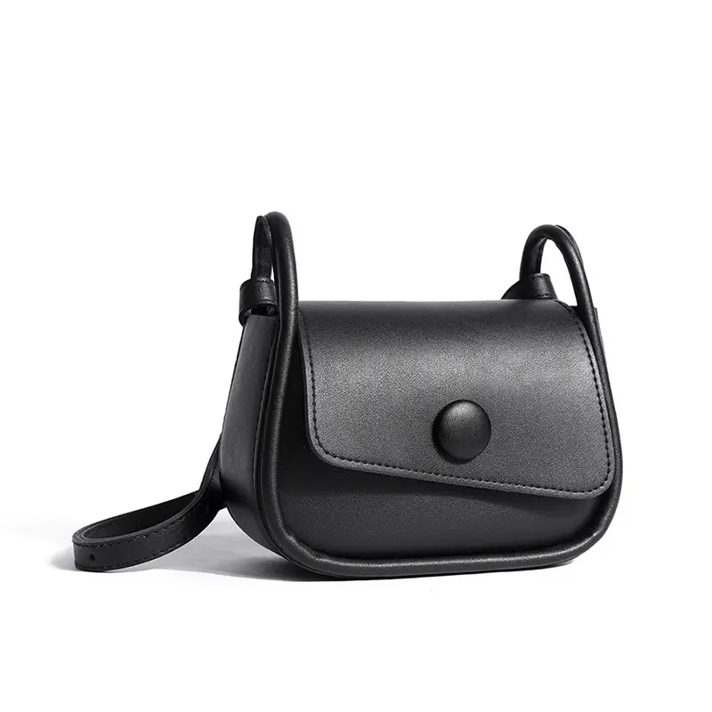 New Style Women's Black Crossbody Bag with Cute Bear Charm - Image 2