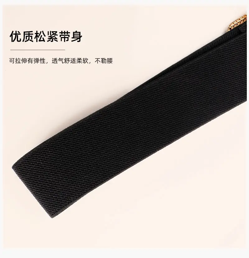 Diamond Encrusted Elastic Waist Belt for Women — feature 12