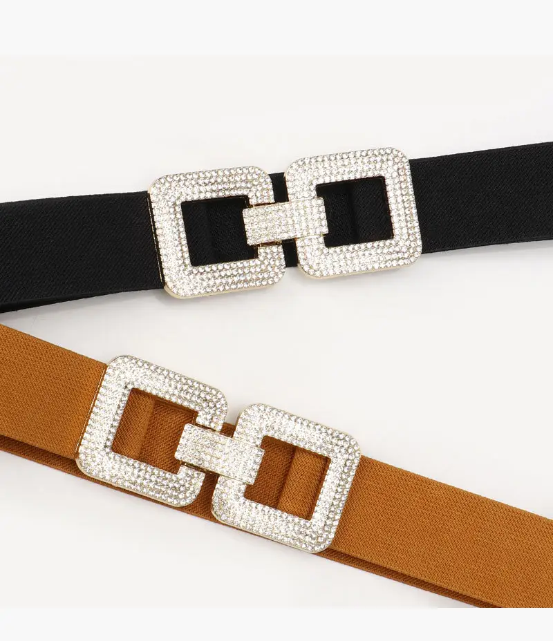 Diamond Encrusted Elastic Waist Belt for Women — feature 15