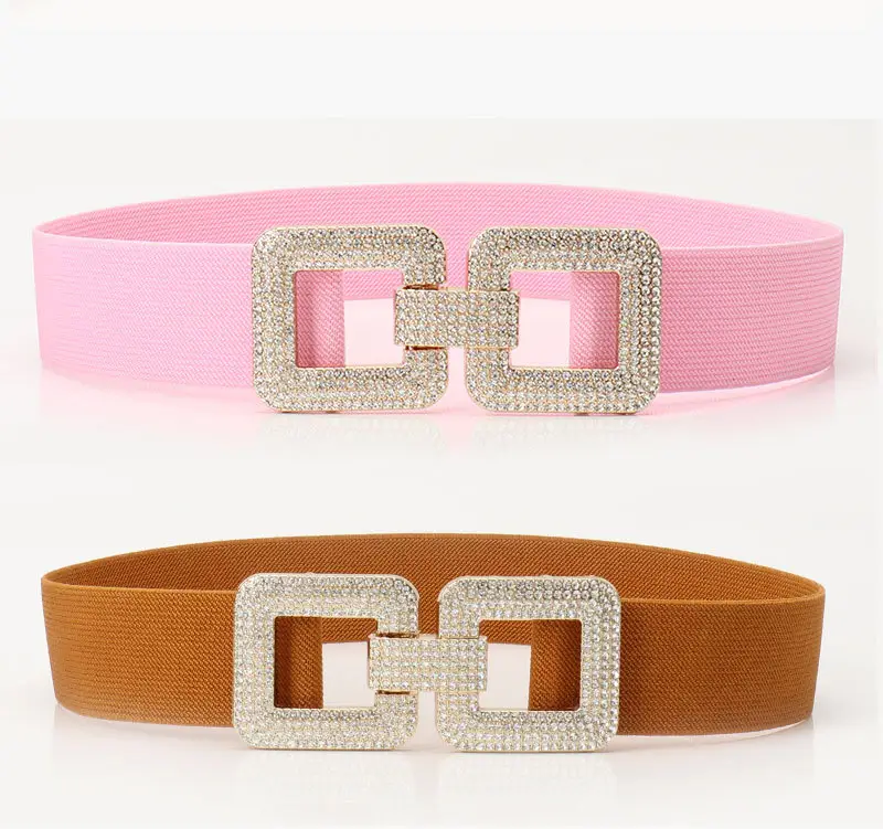 Diamond Encrusted Elastic Waist Belt for Women — feature 17