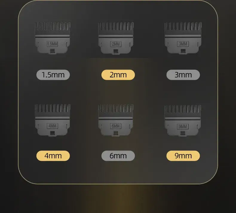 Electric Carving Hair Clipper with 6 Blades & Digital Display — feature 17