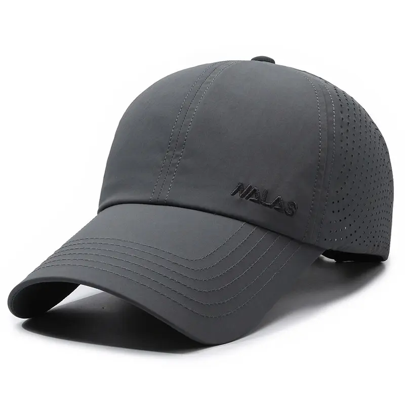 Men's Green Embroidered Baseball Cap with Sunshade - Image 3