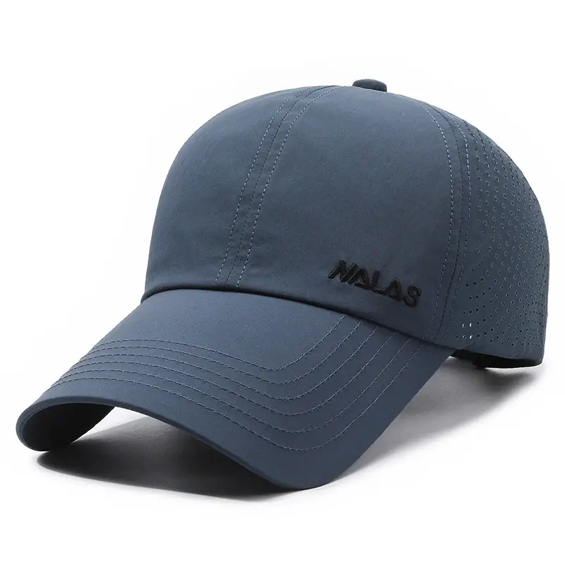 Men's Green Embroidered Baseball Cap with Sunshade - Image 4